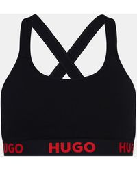 HUGO - Padded Sports Bra - Lyst