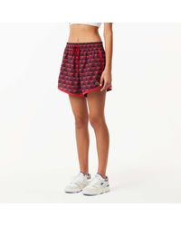 Lacoste - Motif Short Draped Shorts - Lyst