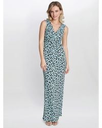 Gina Bacconi - Hudson Animal Jersey Maxi Dress - Lyst