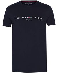 Tommy Hilfiger - Logo Crew Neck T Shirt - Lyst