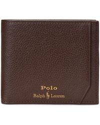 Polo Ralph Lauren - Pebbled Leather Billfold Wallet - Lyst