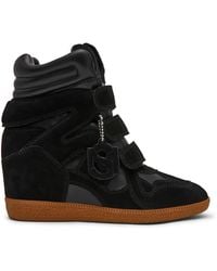 Steve Madden - Mavis Suede Wedge Trainers - Lyst