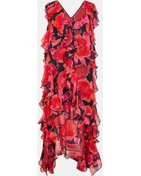 Biba - Ruffle Dip Slip Dress - Lyst