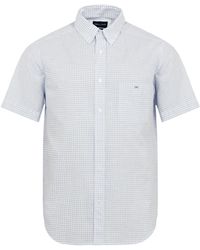 Eden Park - Checked Cotton Dobby Shirt - Lyst