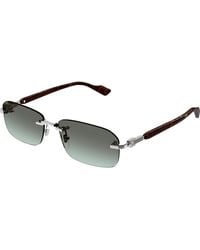 Gucci - Gg1221S Rimless Rectangular Sunglasses - Lyst