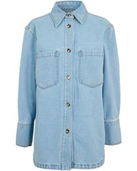 JOSEPH - Idar Long-Sleeve Oversized-Fit Denim Shirt - Lyst