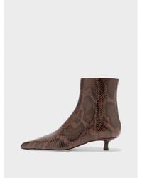 Aeyde - Sofie Cow Boot Ankle Heeled Boots - Lyst