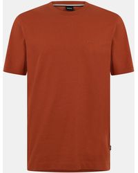 BOSS - Thompson Soft Cotton T-Shirt - Lyst