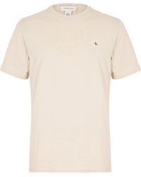 Calvin Klein - Ckj Woven Box Regular Fit T-Shirt - Lyst