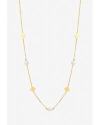 Jon Richard - Waterproof Pearl And Floral Station Necklace - Lyst