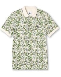 Pretty Green - Aquarelle Paisley Short-Sleeve Polo Shirt - Lyst