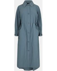 French Connection - Ilena Double-Breasted Mid-Length Trench Coat - Lyst