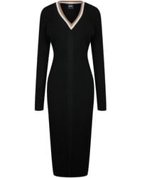 BOSS - Ficina Knitted Dress, Figure-Flattering Design - Lyst