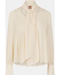BOSS - Bijulia Long Sleeve Blouse - Lyst