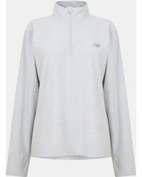 New Balance - 1/4 Zip Running Top - Lyst
