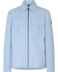 Belstaff - Stride Zip Collar Long Sleeve Overshirt - Lyst