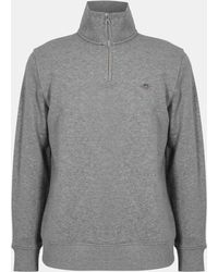 GANT - Shield Half-Zip Sweatshirt - Lyst