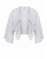 Gina Bacconi - Vivian Chiffon 3/4 Sleeve Waterfall Jacket - Lyst