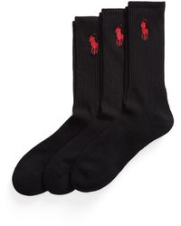 Polo Ralph Lauren - 3 Pack Crew Socks - Lyst