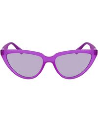 Calvin Klein - Uv Protection Cat Eye Sunglasses - Lyst