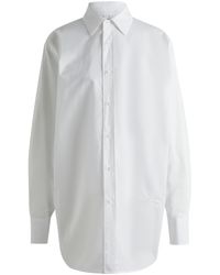 BOSS - Berry Saturday Long Sleeve Long Blouse - Lyst