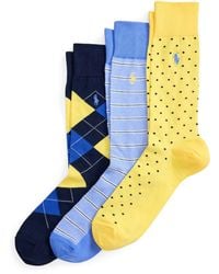 Polo Ralph Lauren - 3 Pack Oxford Crew Socks - Lyst