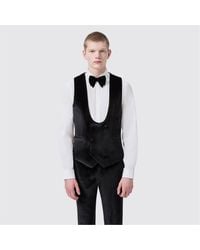 Twisted Tailor - Sylvester Slim Fit Velvet Tux Waistcoat - Lyst