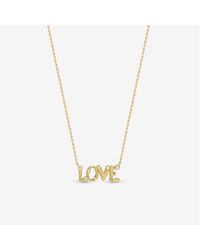 Inicio - Plated Love Pendant - Lyst
