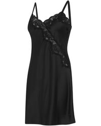 Ralph Lauren - Satin Lace-Trim Chemise - Lyst