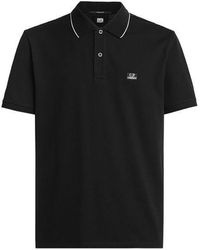 C.P. Company - Short Sleeve Tipped Polo Shirt - Lyst