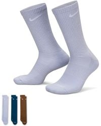 Nike - 3 Pack Crew Socks - Lyst
