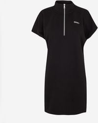 DKNY - Half-Zip Knit Slim Fit Jumper Dress - Lyst