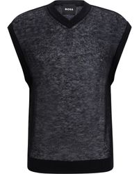 BOSS - Knitted T-Shirt - Lyst