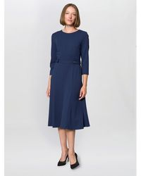 Gina Bacconi - Karon Long Sleeve Midi Dress - Lyst