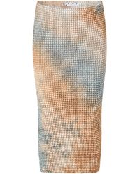 Off-White c/o Virgil Abloh - Smocked Tie-Dye Pencil Skirt - Lyst