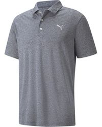 PUMA - Performance Heather Polo Shirt - Lyst