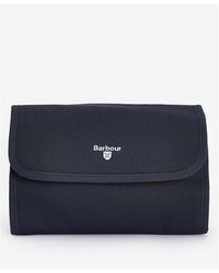 Barbour - Cascade Waxed Hanging Wash Bag - Lyst