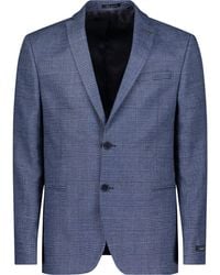 Ted Baker - Kilda Check Single-Breasted Two-Button Slim Fit Softshell Jacket - Lyst