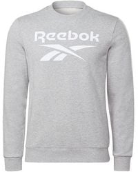 Reebok - Identity Big Logo Crew - Lyst