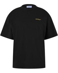 Off-White c/o Virgil Abloh - Tape Skate Cotton Short Sleeve Crew Neck T-Shirt - Lyst