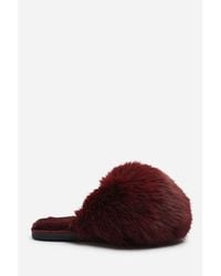 Where's That From - Where's Ultimate Fluffy Faux Fur Mule Slippers - Lyst