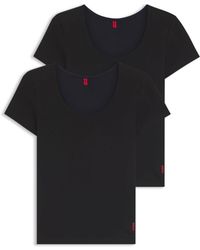 HUGO - 2 Pack Of Underwear T-Shirts - Lyst