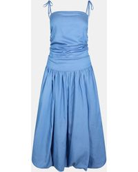 Amy Lynn - Amy Lynn Alexa Shoulder Tie Ultra Mini Peplum Dress - Lyst
