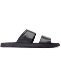 Base London - Maven Leather Sliders - Lyst