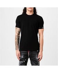 DSquared² - Dsq Logo Band Tee Sn42 - Lyst