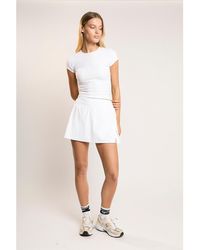 agon® - Signature Scoop-Neck Crop-Top - Lyst
