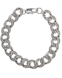 Fabric - Crystal Curb Chain Bracelet - Lyst