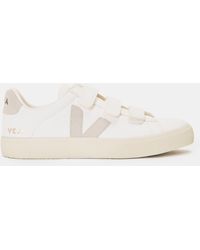 Veja - Recife Leather Velcro Court Trainers - Lyst