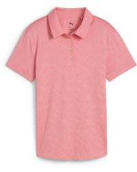 PUMA - W Mattr Lianas Jacquard Ss Polo Shirt - Lyst