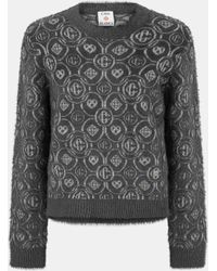 CASABLANCA - Mono Crew Neck Jumper - Lyst